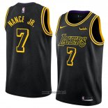 Maillot Los Angeles Lakers Larry Nance Jr. No 7 Ville 2018 Noir
