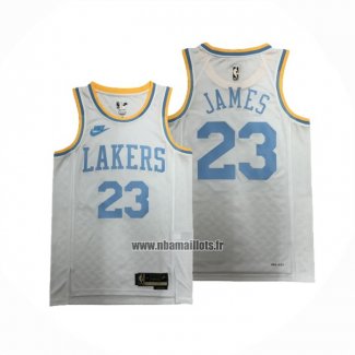 Maillot Los Angeles Lakers LeBron James NO 23 Classic 2022-23 Blanc