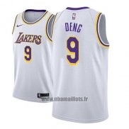 Maillot Los Angeles Lakers Luol Deng No 9 Association 2018-19 Blanc