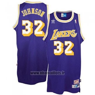 Maillot Los Angeles Lakers Magic Johnson No 32 Retro Volet