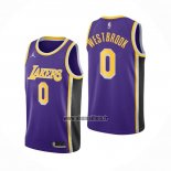 Maillot Los Angeles Lakers Russell Westbrook NO 0 Statement 2021-22 Volet
