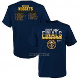 Maillot Manche Courte Denver Nuggets 2023 NBA Finals Roster Bleu