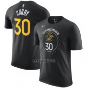 Maillot Manche Courte Golden State Warriors Stephen Curry Ville 2022-23 Noir