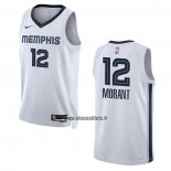 Maillot Memphis Grizzlies Ja Morant NO 12 Association 2022-23 Blanc