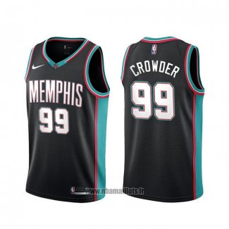 Maillot Memphis Grizzlies Jae Crowder 20th Season NO 99 Classic Noir