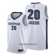 Maillot Memphis Grizzlies Josh Jackson No 20 Association Blanc