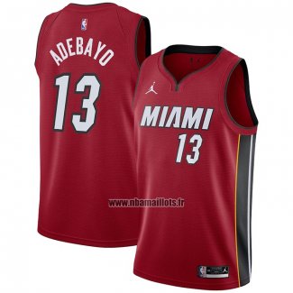 Maillot Miami Heat Bam Adebayo NO 13 Statement 2020-21 Rouge