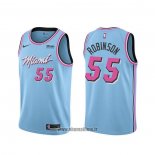 Maillot Miami Heat Duncan Robinson NO 55 Ville Bleu