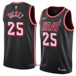 Maillot Miami Heat Jordan Mickey No 25 Classic 2018 Noir