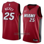 Maillot Miami Heat Jordan Mickey No 25 Statement 2018 Rouge