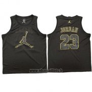 Maillot Michael Jordan No 23 Noir Or