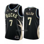 Maillot Milwaukee Bucks Grayson Allen NO 7 Statement 2022-23 Noir