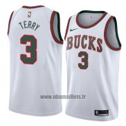 Maillot Milwaukee Bucks Jason Terry No 3 Classic 2018 Blanc