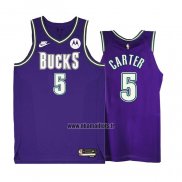 Maillot Milwaukee Bucks Jevon Carter NO 5 Classic 2022-23 Volet