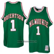 Maillot Milwaukee Bucks Oscar Robertson No 1 Retro Vert