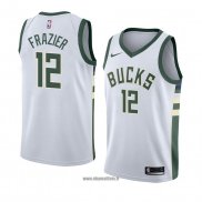 Maillot Milwaukee Bucks Tim Frazier No 12 Association 2018 Blanc