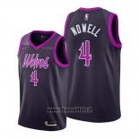 Maillot Minnesota Timberwolves Jaylen Nowell No 4 Ville Volet