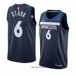 Maillot Minnesota Timberwolves Jonathan Stark No 6 Icon 2018 Bleu