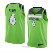 Maillot Minnesota Timberwolves Jonathan Stark No 6 Statement 2018 Vert