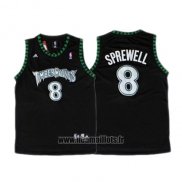 Maillot Minnesota Timberwolves Latrell Sprewel No 8 Retro Noir