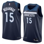 Maillot Minnesota Timberwolves Shabazz Muhammad No 15 Icon 2018 Bleu