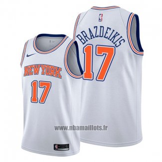 Maillot New York Knicks Iggy Brazdeikis No 17 Statement 2019-20 Blanc