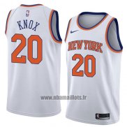 Maillot New York Knicks Kevin Knox No 20 Association 2018 Blanc