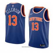 Maillot New York Knicks Knicks Henry Ellenson No 13 Icon 2018 Bleu
