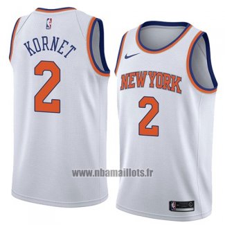 Maillot New York Knicks Luke Kornet No 2 Association 2018 Blanc