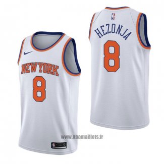 Maillot New York Knicks Mario Hezonja NO 8 Association Blanc