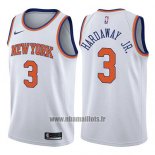 Maillot New York Knicks Tim Hardaway Jr. No 3 Association 2017-18 Blanc