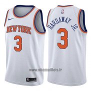Maillot New York Knicks Tim Hardaway Jr. No 3 Statement 2017-18 Blanc