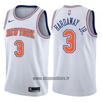 Maillot New York Knicks Tim Hardaway Jr. No 3 Association 2017-18 Blanc