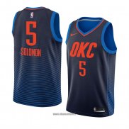 Maillot Oklahoma City Thunder Richard Solomon No 5 Statement 2018 Bleu