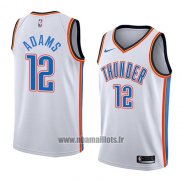 Maillot Oklahoma City Thunder Steven Adams No 12 Association 2018 Blanc