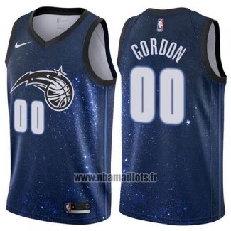 Maillot Orlando Magic Gordon No 00 Ville 2017-18 Bleu