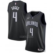 Maillot Orlando Magic Jalen Suggs NO 4 Ville 2022-23 Noir