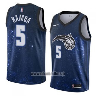 Maillot Orlando Magic Mohamed Bamba No 4 Ville 2018 Bleu