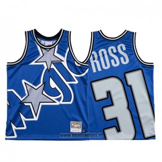 Maillot Orlando Magic Terrence Ross NO 31 Mitchell & Ness Big Face Bleu