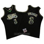 Maillot Philadelphia 76ers Allen Iverson No 3 Camuflaje Vert