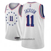 Maillot Philadelphia 76ers Demetrius Jackson No 11 Earned 2018-19 Gris