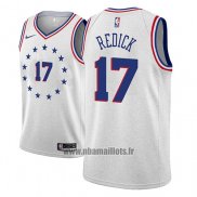 Maillot Philadelphia 76ers J.j. Redick No 17 Earned 2018-19 Gris