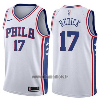 Maillot Philadelphia 76ers Jj Redick No 17 Swingman Association 2017-18 Blanc