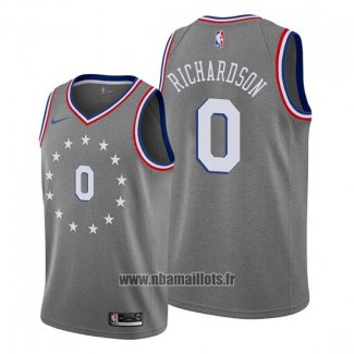 Maillot Philadelphia 76ers Josh Richardson No 0 Ville Gris