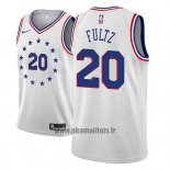 Maillot Philadelphia 76ers Markelle Fultz No 20 Earned 2018-19 Gris