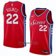 Maillot Philadelphia 76ers Richaun Holmes No 22 Statement 2018 Rouge