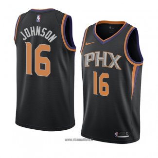 Maillot Phoenix Suns Tyler Johnson No 16 Statement 2018 Noir