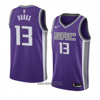 Maillot Sacramento Kings Alec Burks No 13 Icon 2018 Volet