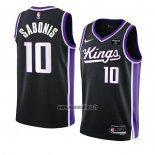 Maillot Sacramento Kings Domantas Sabonis NO 10 Icon 2023-24 Noir