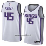 Maillot Sacramento Kings Jack Cooley No 45 Association 2018 Blanc